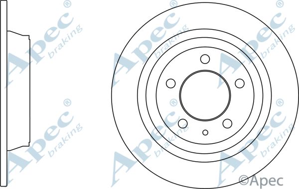 APEC BRAKING Тормозной диск DSK3121